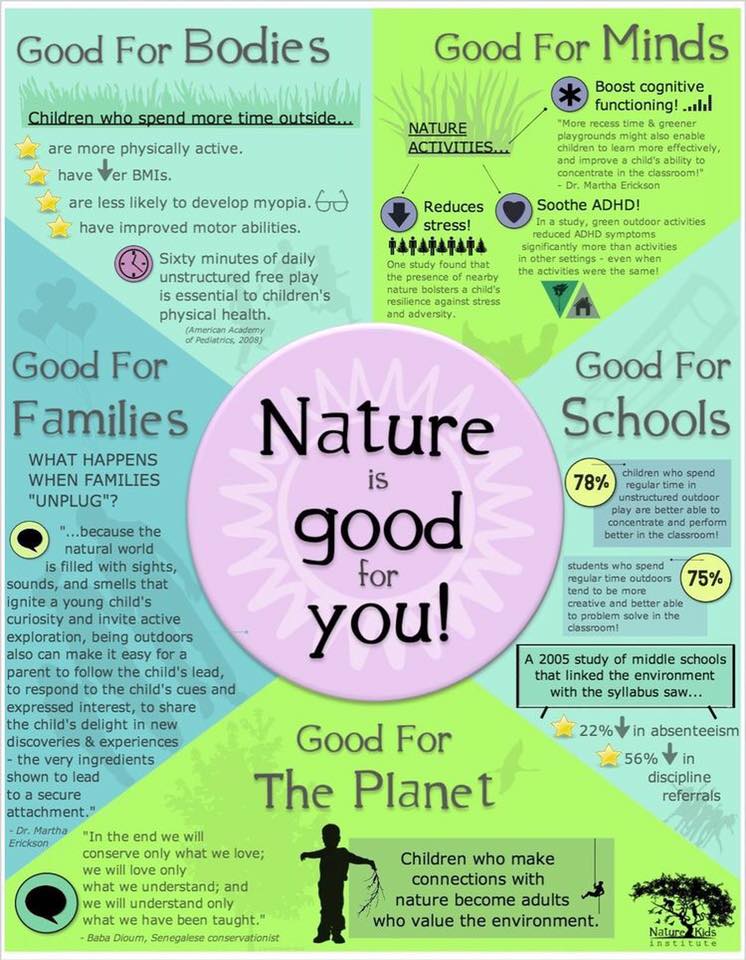 Nature Is Good For You Poster Collage Day School