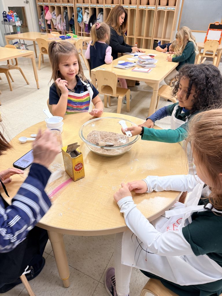 Students in the Voluntary Prekindergarten Education Program (VPK) doing a hands-on activity in class